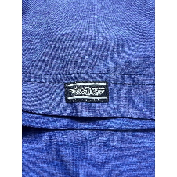 Straight Down Blue Golf Polo Shirt‎ Men's Size L Stretch Performance Wicking - Picture 6 of 7